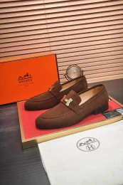 hermes cuir chaussures pour homme s_12b4350